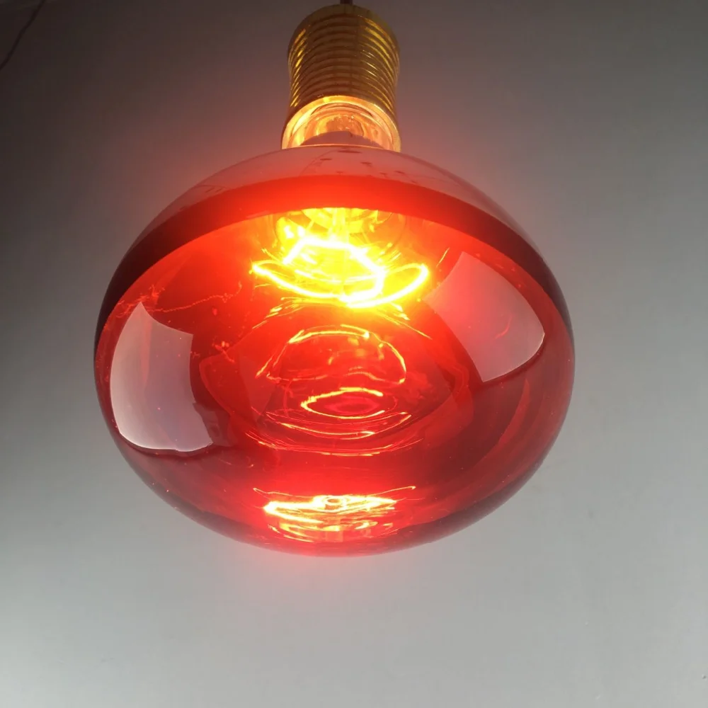 Infrared Heat Bulb Poultry Lamp Ionic Red Inside Red Heating Bulb R125