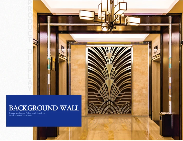 stainless steel tropical style hollow architectural 3d textured decorative pattern wall board hotel 3d indoor metal wall panel