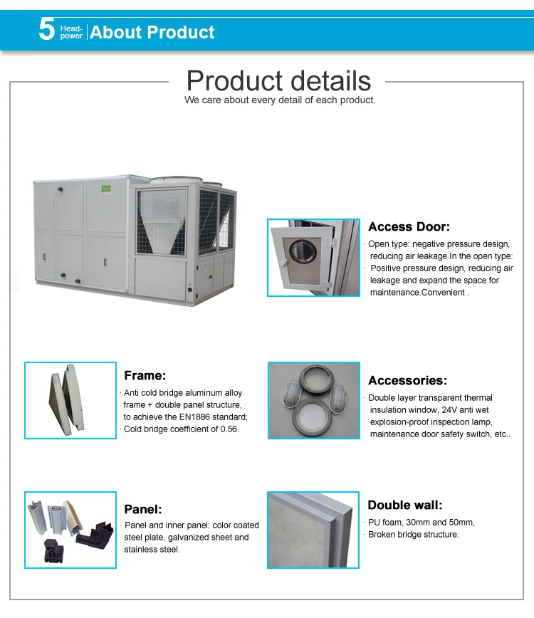 Type Rooftop Air Conditioner, 3000-5000CMH, R22 - detail 8