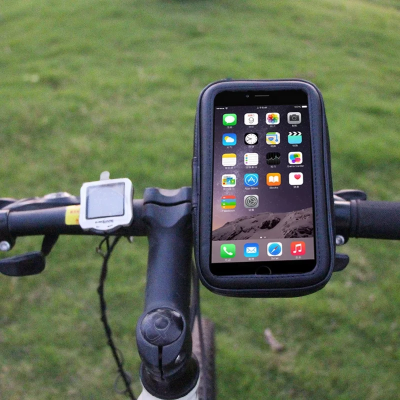 

Size XL Waterproof Handphone Mobile Phone Smartphone Holder Mount for Bike Bicycle Bag, Black