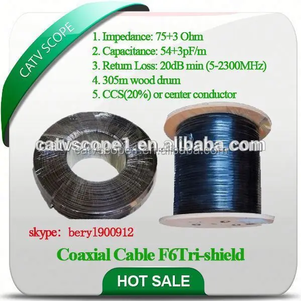 Coaxial Cable F6Tri-shield