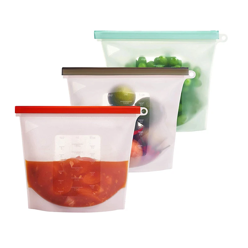 

Microwave Friendly Silicone Food storage Bag Reusable Silicone Food Storage Bag