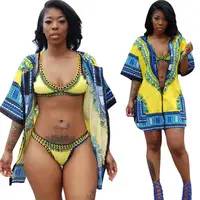 

2018 african print kaftans dashiki shirts dress for women