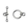 Custom for jewelry making Silver simple round OT Design Buckle Charms fittings