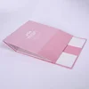 Wholesale custom clothes cute pink rectangle folding paper box packing