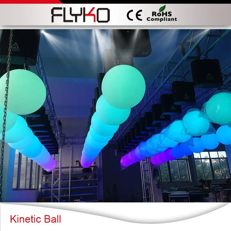 

Factory quality up and down led kinetic lift ball rgb