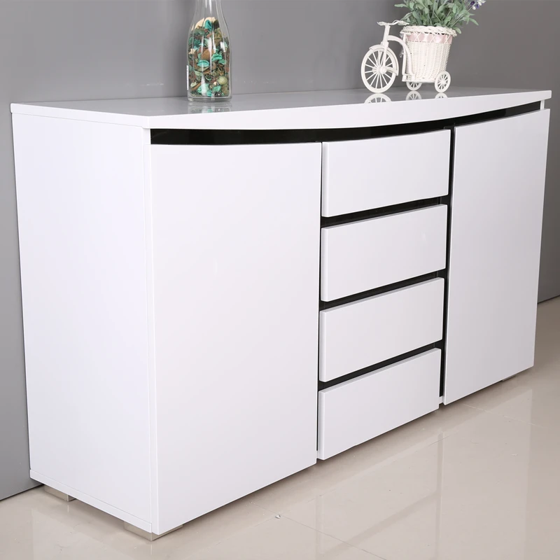 Modern Mdf White High Gloss Living Room Furniture Living Room Sets