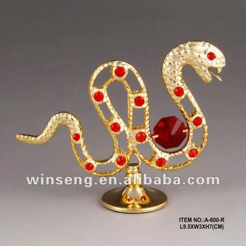 crystal snake figurine