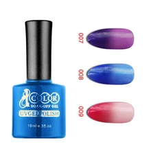 6pcs Color 1000 Soak Off Color Changing UV Gel Nail polish Temperature Change Nail Art Polish