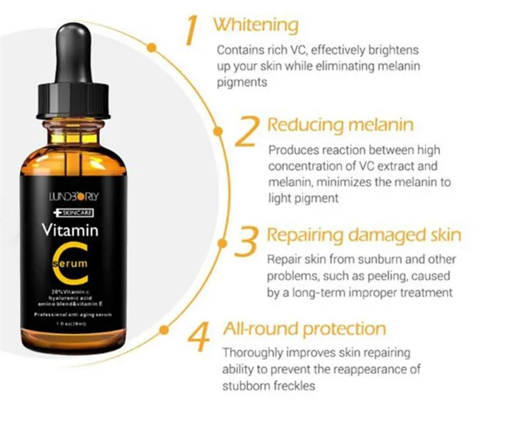 30ml Facial Repair Skin Serum Retinol Vitamin C Serum Firming Anti Wrinkle Anti Aging Anti Acne Serum Skin Care  Private label