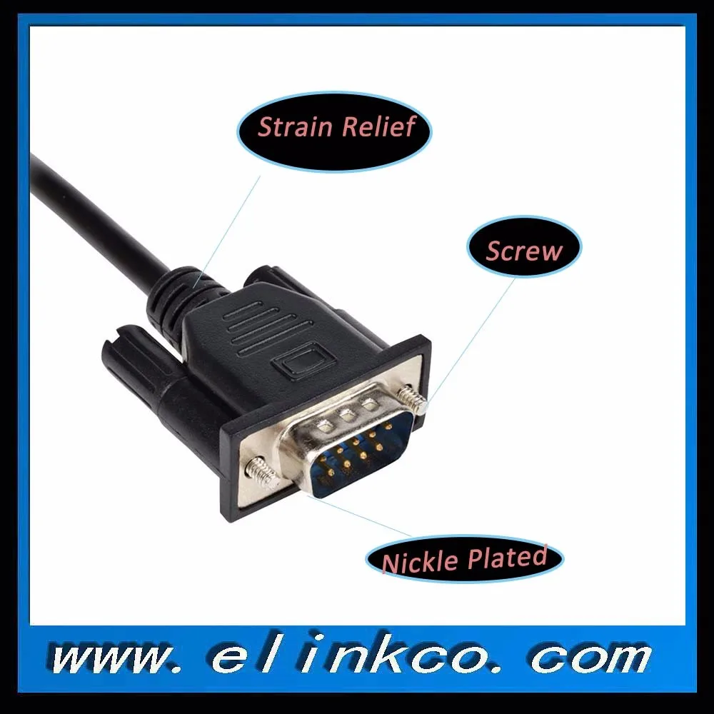 Rj45 To Db9 Male Bar Code Scanner Serial Cable - Buy Rj45 To Db9 Female ...