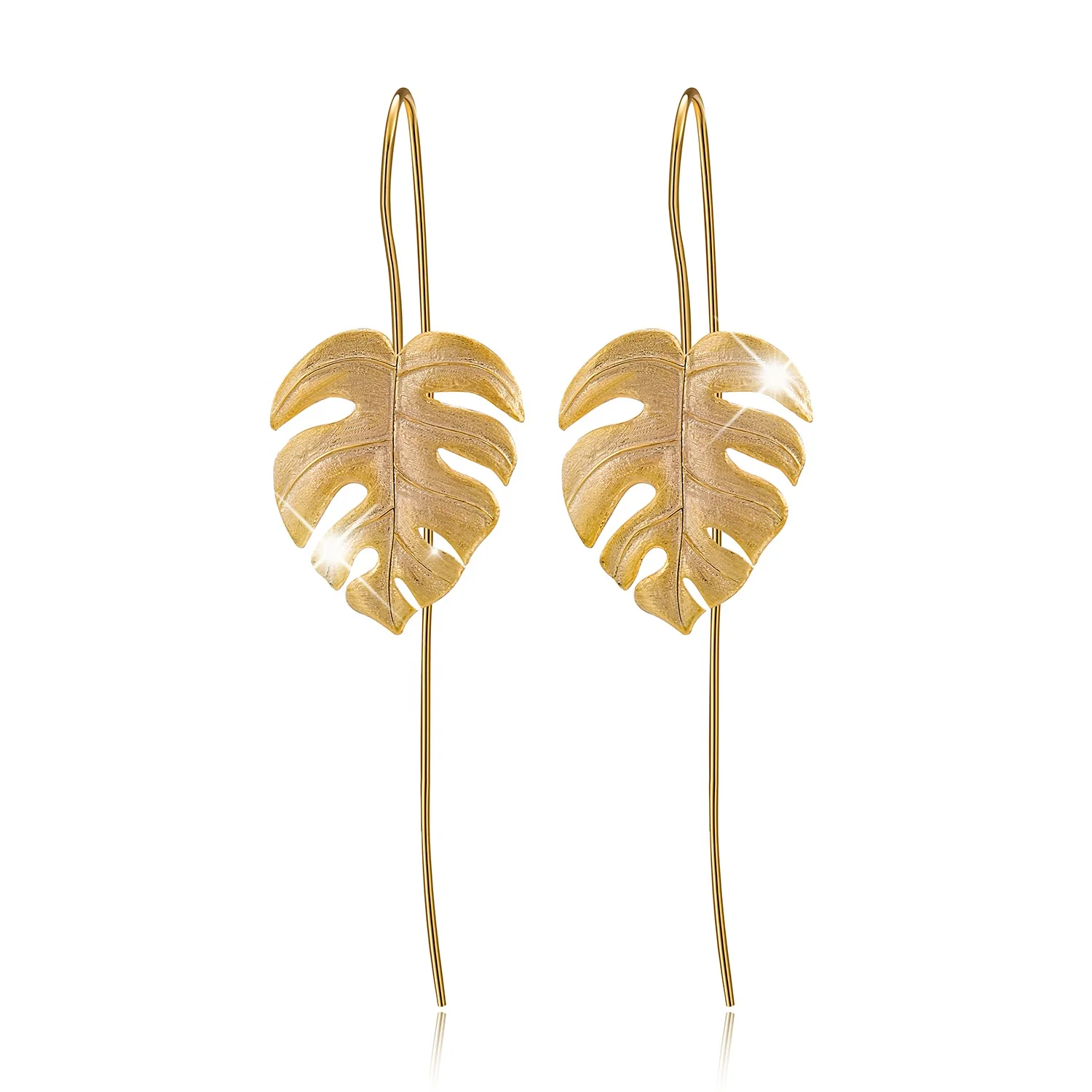 

Gold fashion drop 925 sterling silver earing