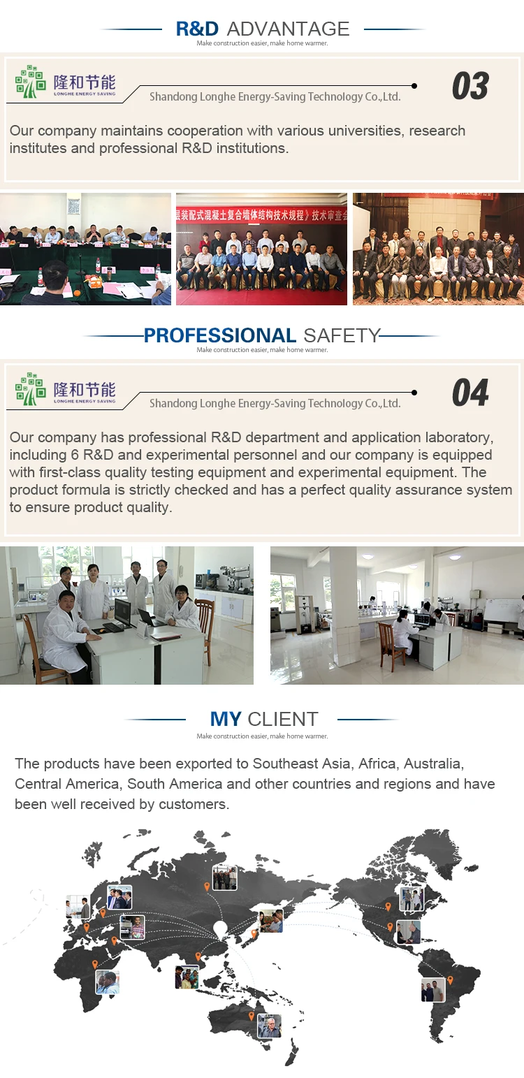 Foam Cement Sandwich Panel Exterior Concrete Precast Wall Panel