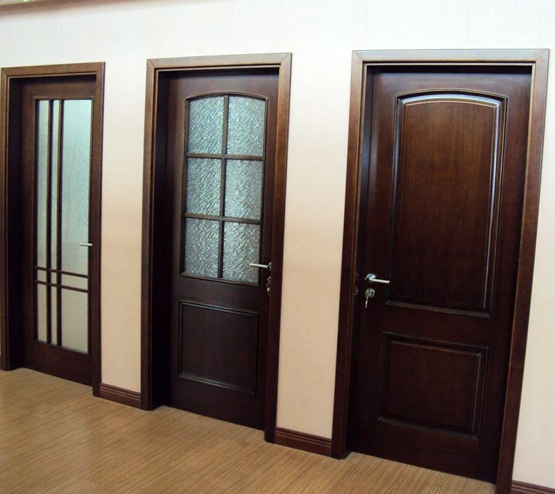 Núcleo hueco interior de diseño de puerta de madera