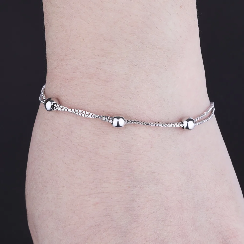 

2018 925 sterling jewelry bangle charm silver bracelet for women