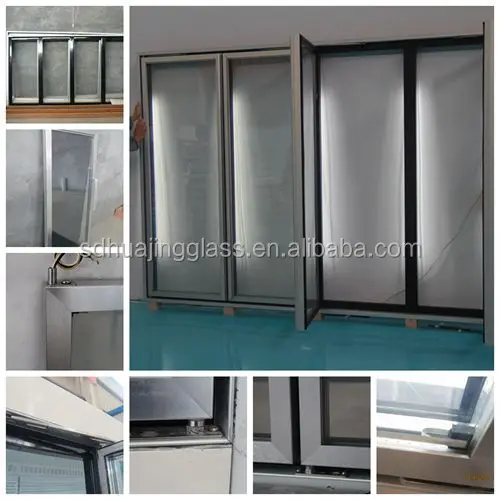 Glass door for Walk in cooler /cold room glass door/Display showcase glass door