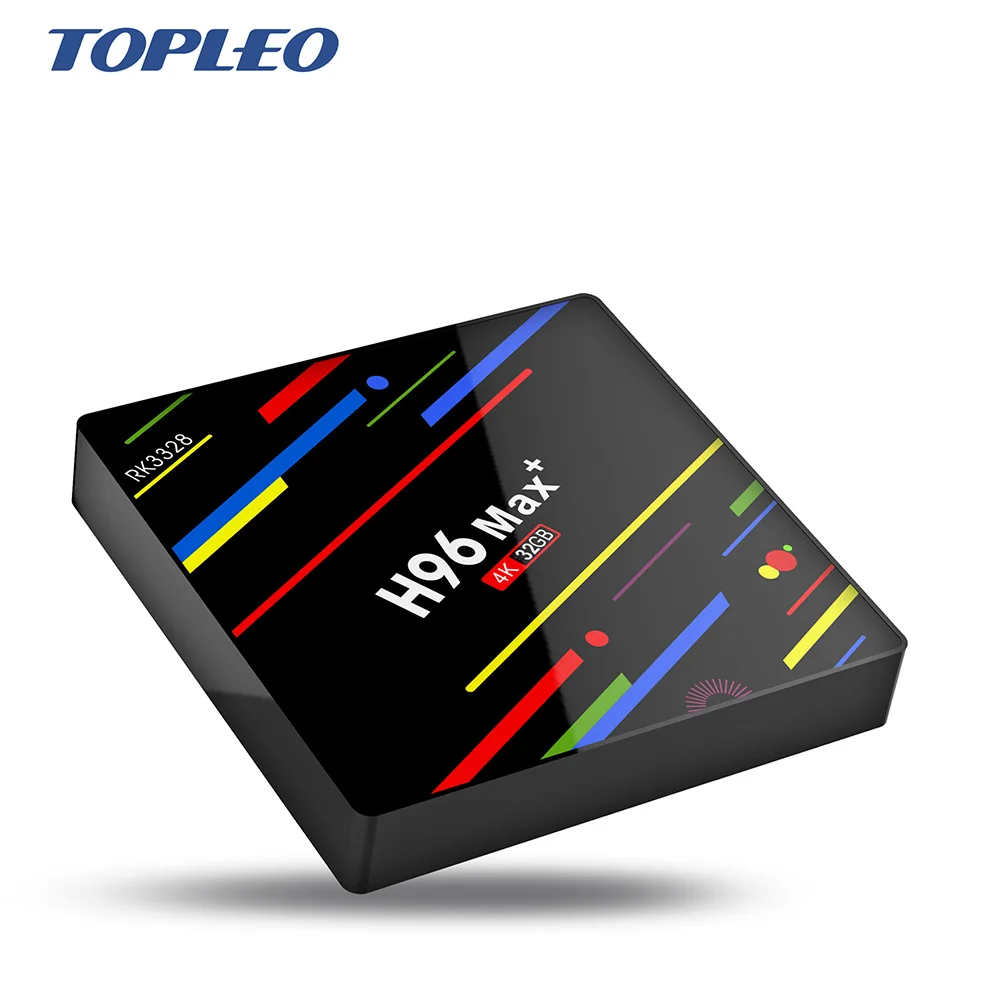 

Topleo Wholesale H96 Max+ Rockchip RK3328 2GB DDR3 EMMC 16GB 4k ott android tv box