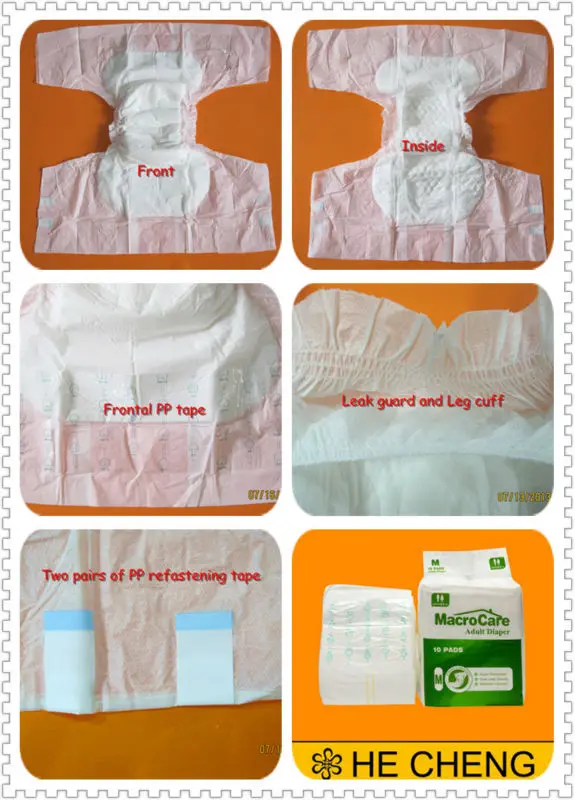 Ultra Thick Adult Diaper Printed, Cheap Adult Diapers Panties,Free Sample Adult Diapers For Old People
