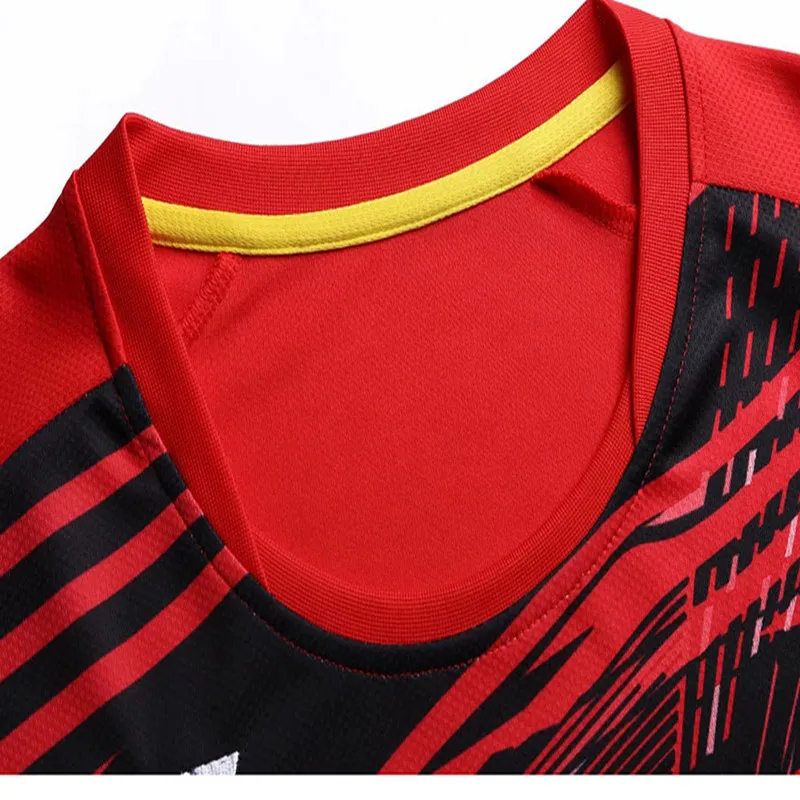 Sports professional table tennis t-shirt sublimation badminton shirt