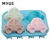 Silicone cake mold four hole car mold puckering auto mould puckering about 56 grams of soap