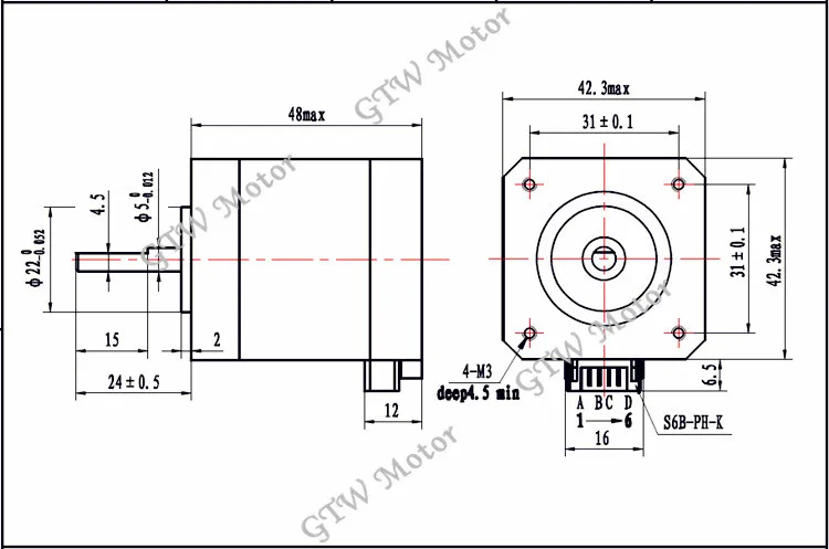 high performance nema 17 hybird type stepper motor.jpg