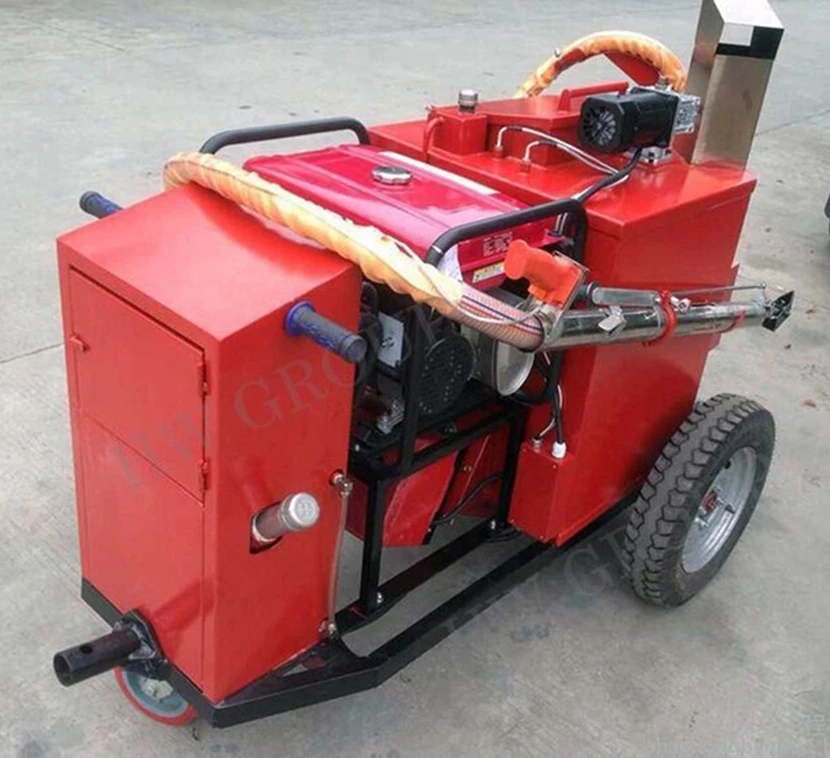 China sale Asphalt road crack sealing machine with 100L hot melt kettle