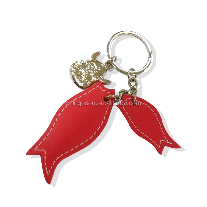 Redfish Leather Keychain