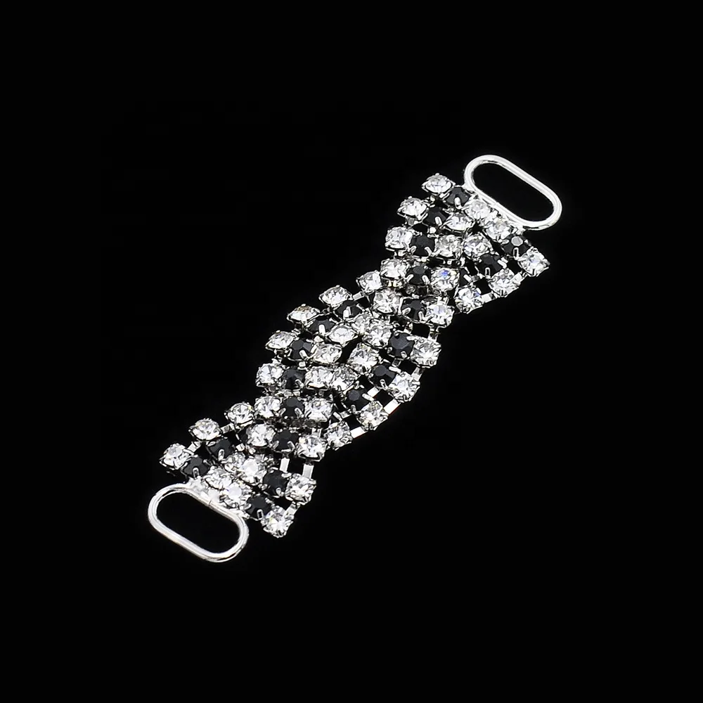 

Hot Sale Wholesale Fashion Silver Rhinestone Bikini Connector for Swimsuit