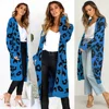 Western style v neck women winter leopard print Cardigan 2019 stylish wish hot long sleeve female sweater coat pattern