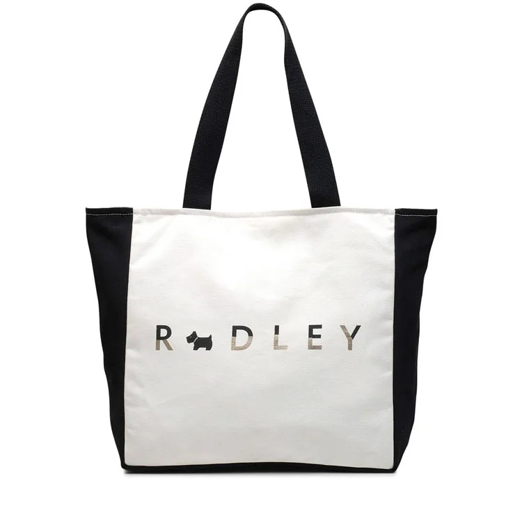 Customized logo blank Canvas tote shopping Bag