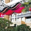 Foldable curtain P3.9 P5.2 P6 64*64 hire 16mm thickness panel accessory separation 64*64 Magnetic less heat led screen