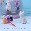 Cute dog design diy education toy paint your own hanging ornament ceramic