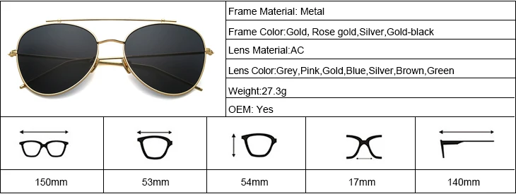 DLL86062 Metal large frame mirror brand men women 2018 newest fashion sunglasses