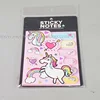 Beautiful unicorn die cut memo pad sticky note dispenser