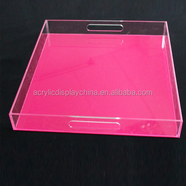 Custom Clear Acrylic Tray With Insert,Perspex Insert Paper Tray,Lucite
