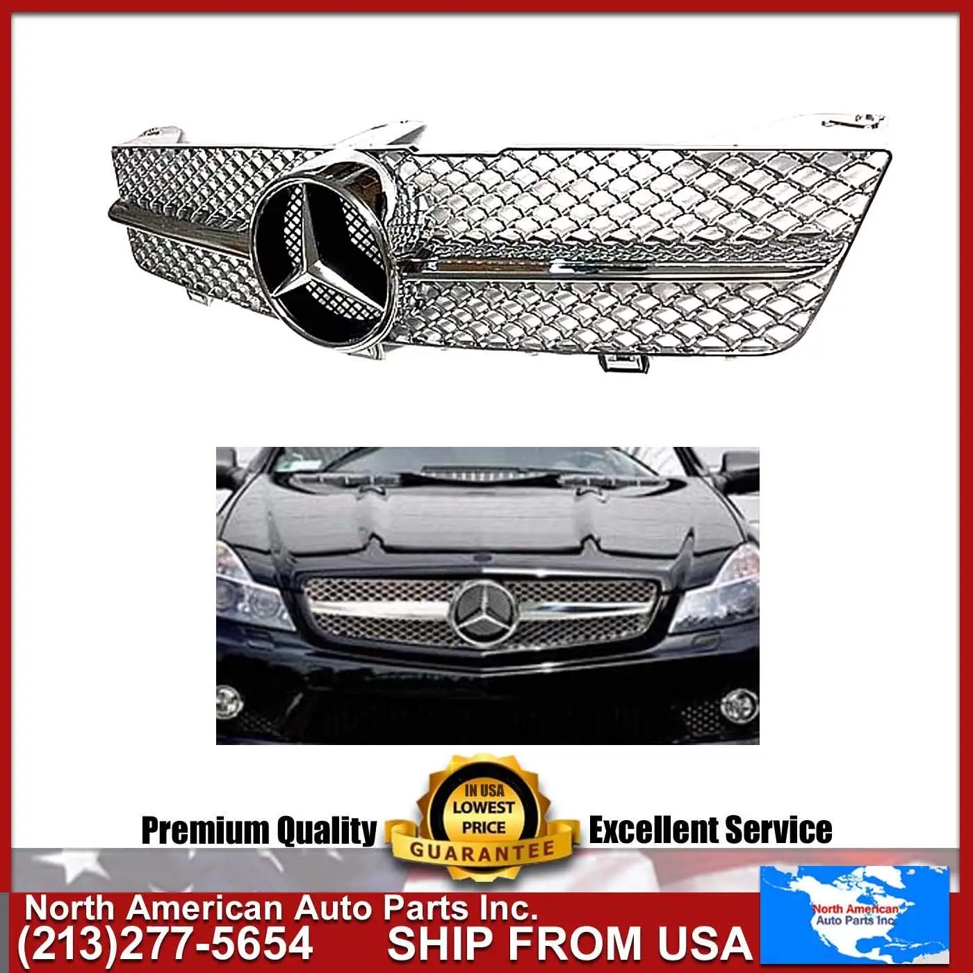 Carbon Creations Replacement for 2006-2008 Mercedes CLS Class CLS500 CLS550 CLS55 CLS63 AMG C219 W219 CR-S Front Under Spoiler Air Dam Lip Splitter 1 Piece Will only fit AMG Models