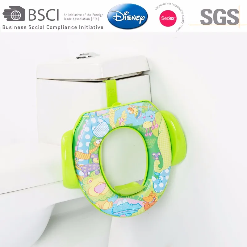 Lightweight Printed Soft Potty Training Baby Toilet Potty Seat With