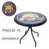 Hot selling bottle cap vintage round coffee table for decoration