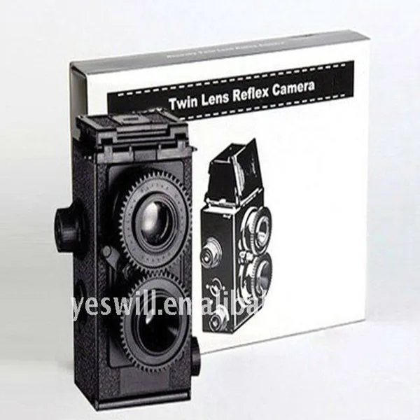 

DIY Lomo Camera 35MM Film Recesky Twin Lens Reflex Camera, Promotional Gifts, Black