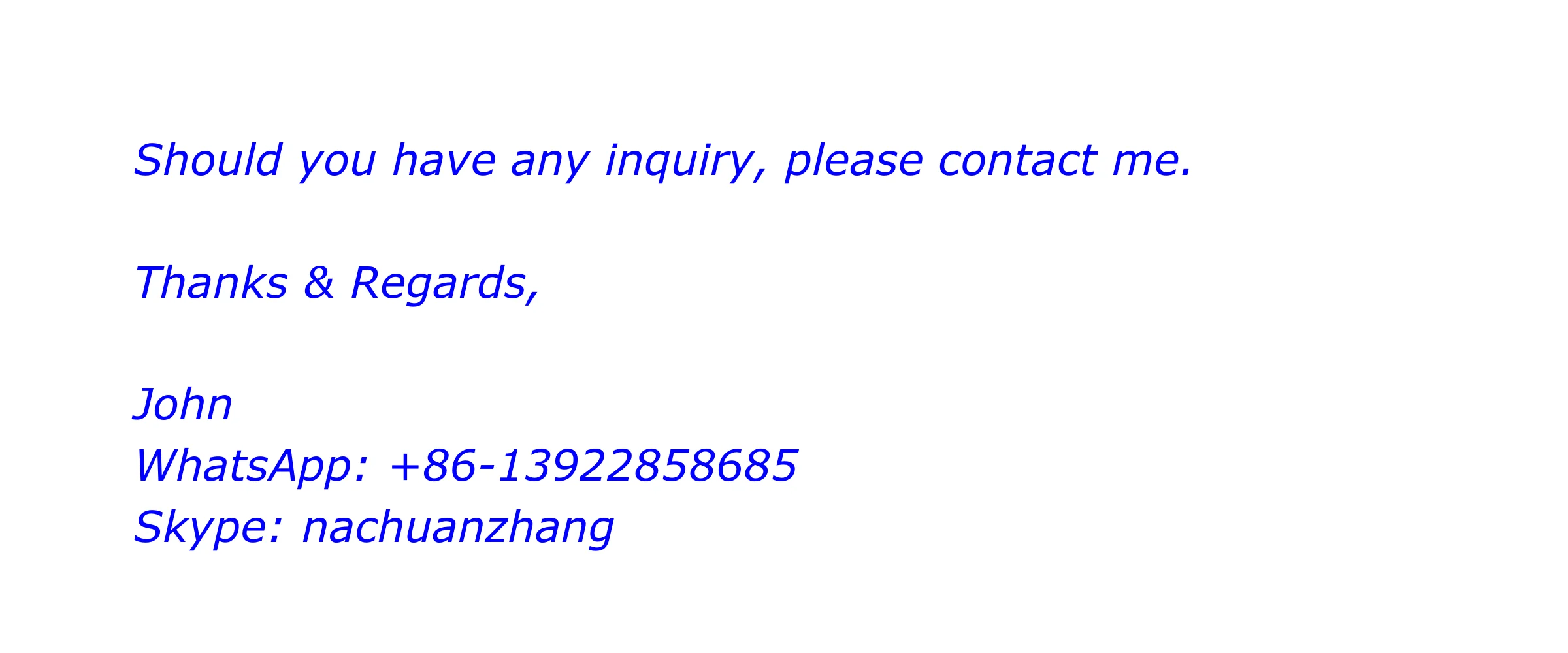 john contact