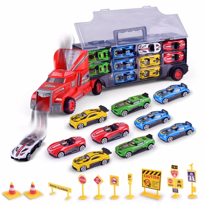 Oem 10 Alloy Diecast Large Trailer Truck Toy Vacuum Truck Buy Toy