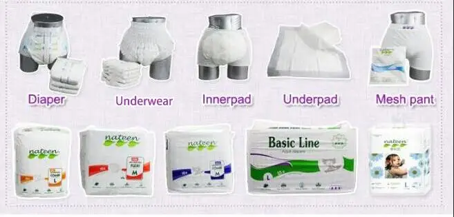 Disposable pants adult incontience products for old people