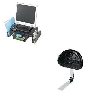 KITSAF2159BLSAF6661BL - Value Kit - Safco Backrest for Sit-Star Stool (SAF6661BL) and Safco Onyx Mesh Steel Monitor Stand (SAF2159BL)
