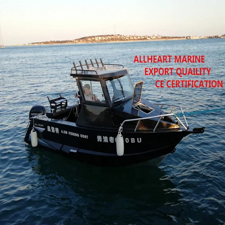 
Allheart Shark Cuddy Cabin 6.5m/21ft Aluminum Fishing Boat for Sale in China with CE Certification 