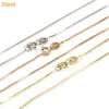 OEM/ODM design can plated various color Thin Italian Box Chain Necklace 925 solid silver