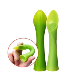 FDA silicone soft-tip training bamboo baby starter spoon