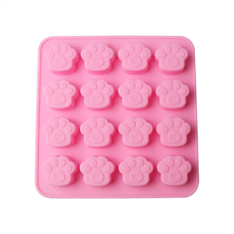 

Pets Cat Dog Paw Cookie Silicone Cake Candy Chocolate Mold Soap Ice Cube Mold resin mold