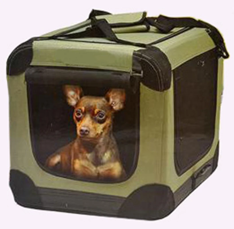 

Dog Traveling Crate Collapsible Soft Dog Crate, Green