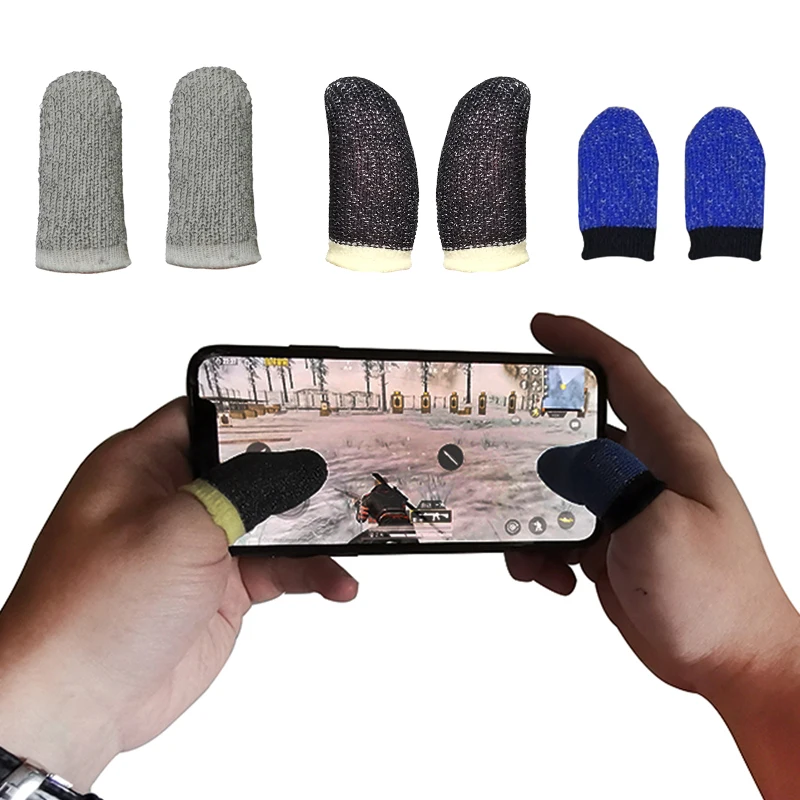 

Finger Sleeve Touch Screen Cots Gaming Cover for Fort nite Sweatproof Breathable Mobile Game Controller Fingertips for Pubg, Custom colors
