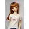 Doll clothes,Bjd doll 8 points White and Black T-shirt